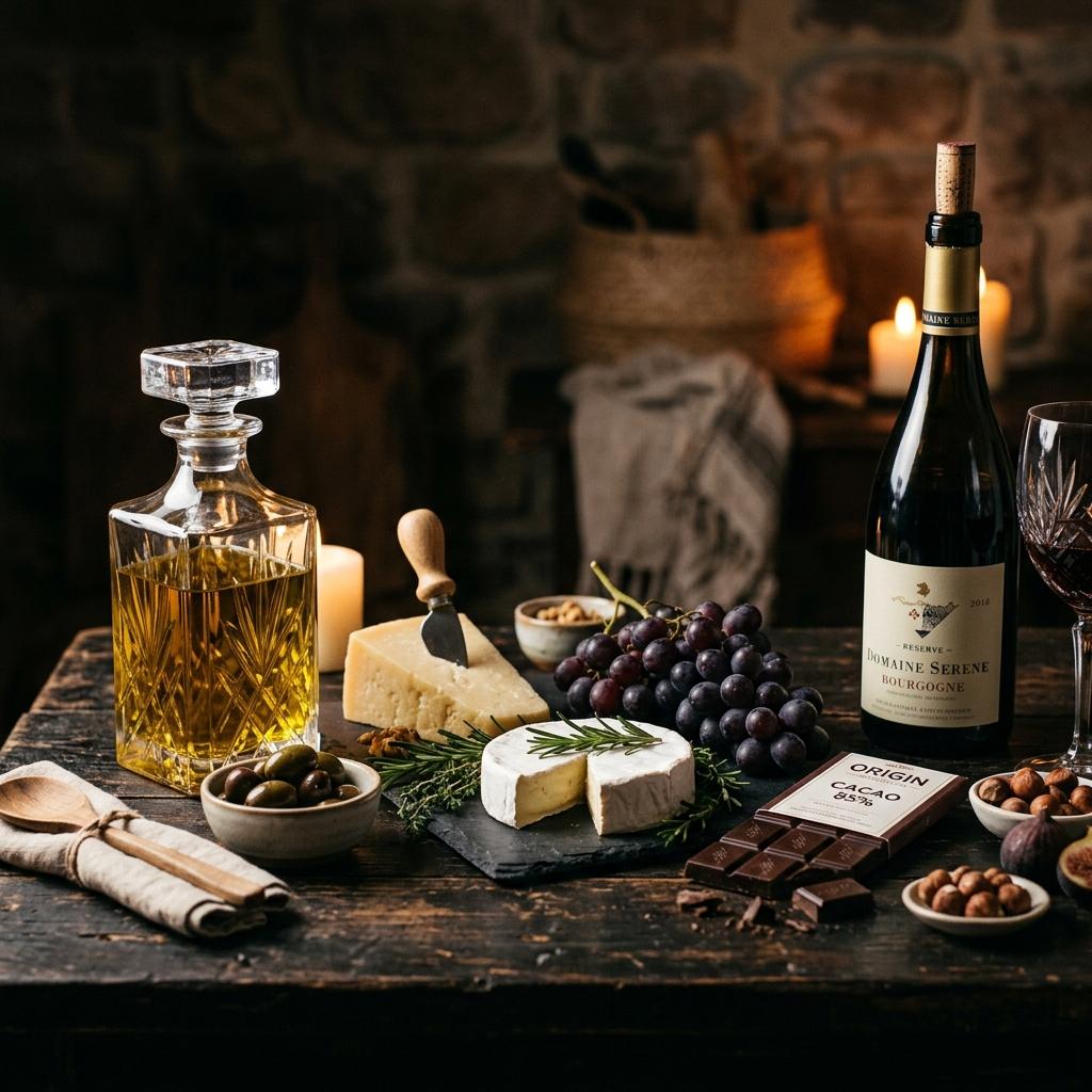 Premium gourmet foods display